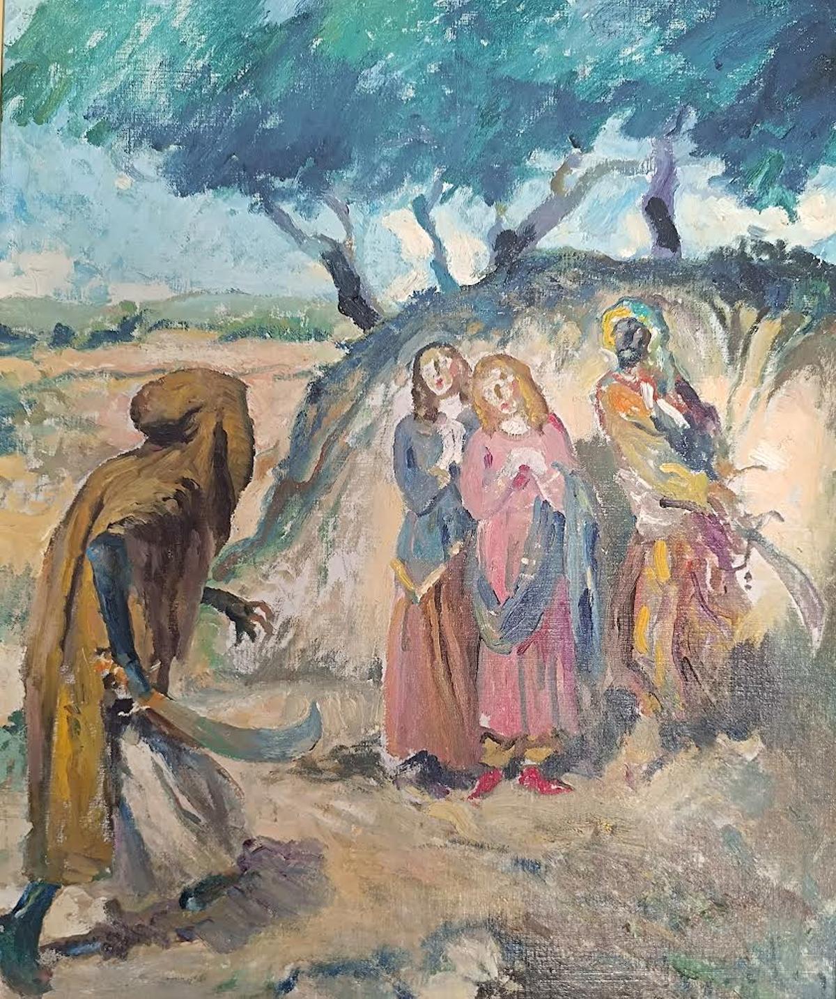 Boceto del martirio de Zaida y Zoraida.