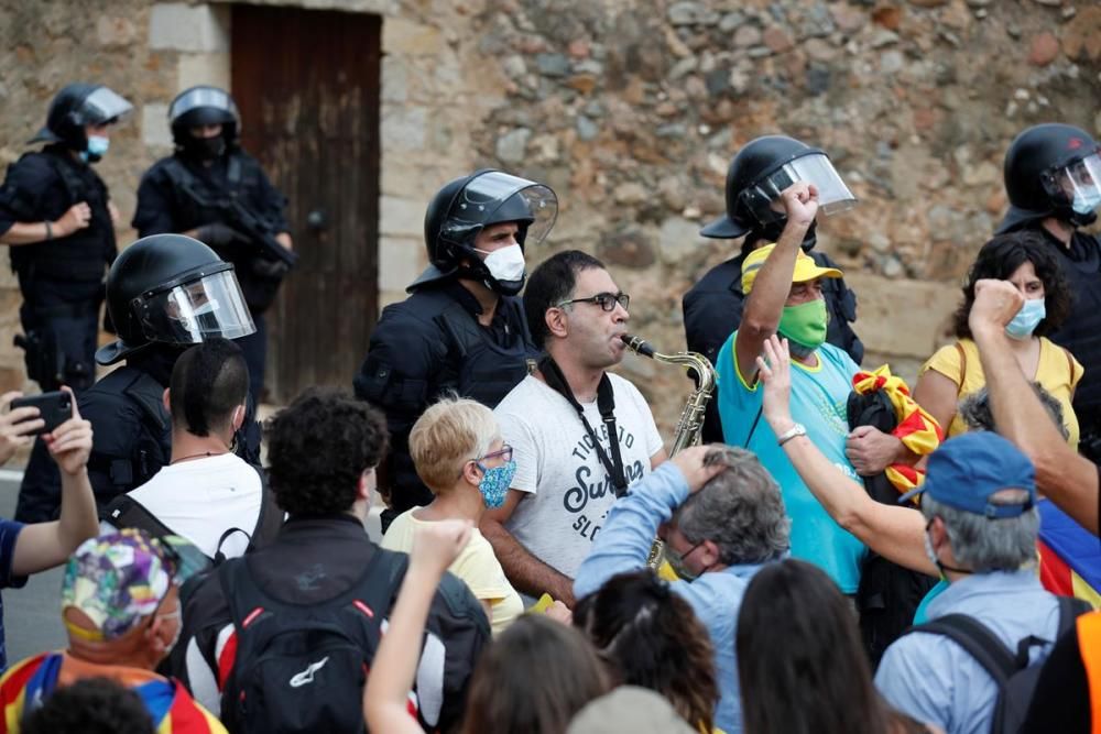 Protestes en contra de la visita dels reis a Catalunya