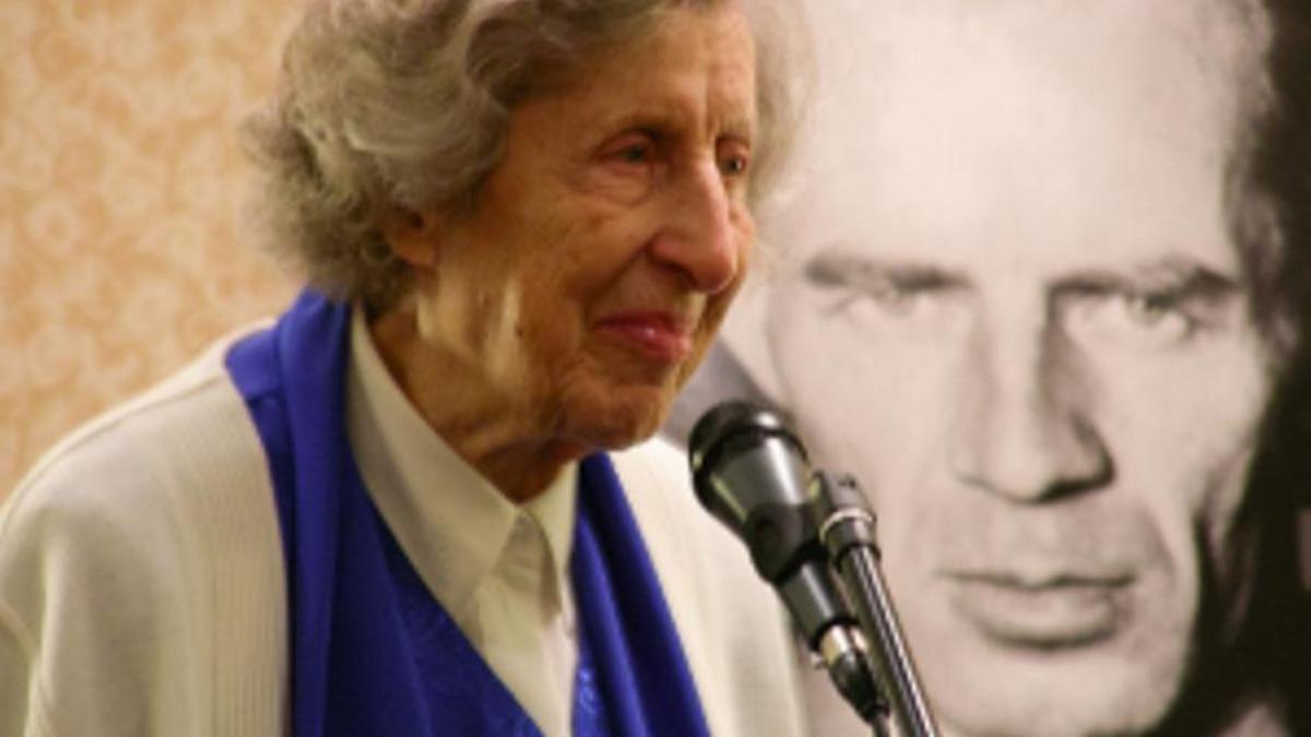 Grete Hausler, la fundadora del Círculo, en un acto celebrado en Nueva York.