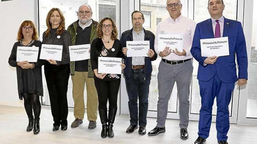 Jerònia Mesquida, Elena Muñoz, José Manuel Valverde, Marianna Mambié, Juan Carlos de Carlos, José Estelrich y Fernando García Romanos.