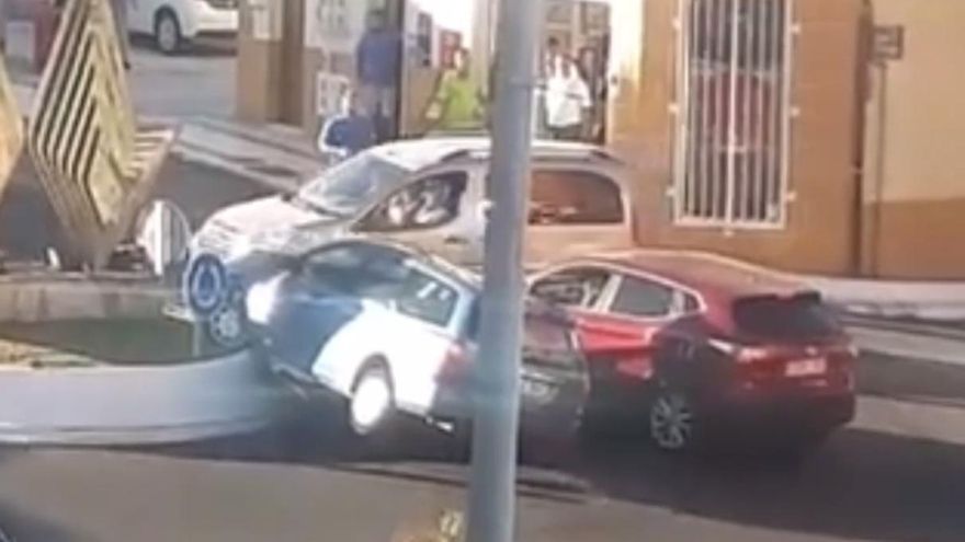 Aparatoso accidente en Gran Canaria
