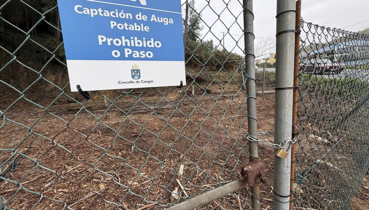 Captación del depósito de Anguieiro.