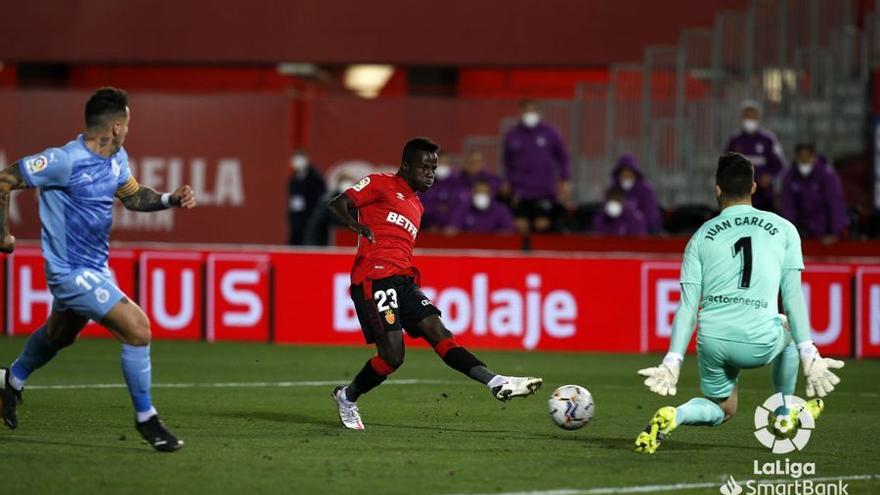 Amath en el gol de la victoria ante el Girona en Son Moix.