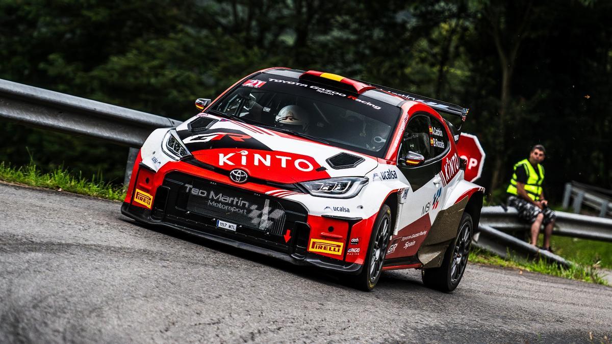 Alejandro Cachón, en un rally de la pasada temporada.