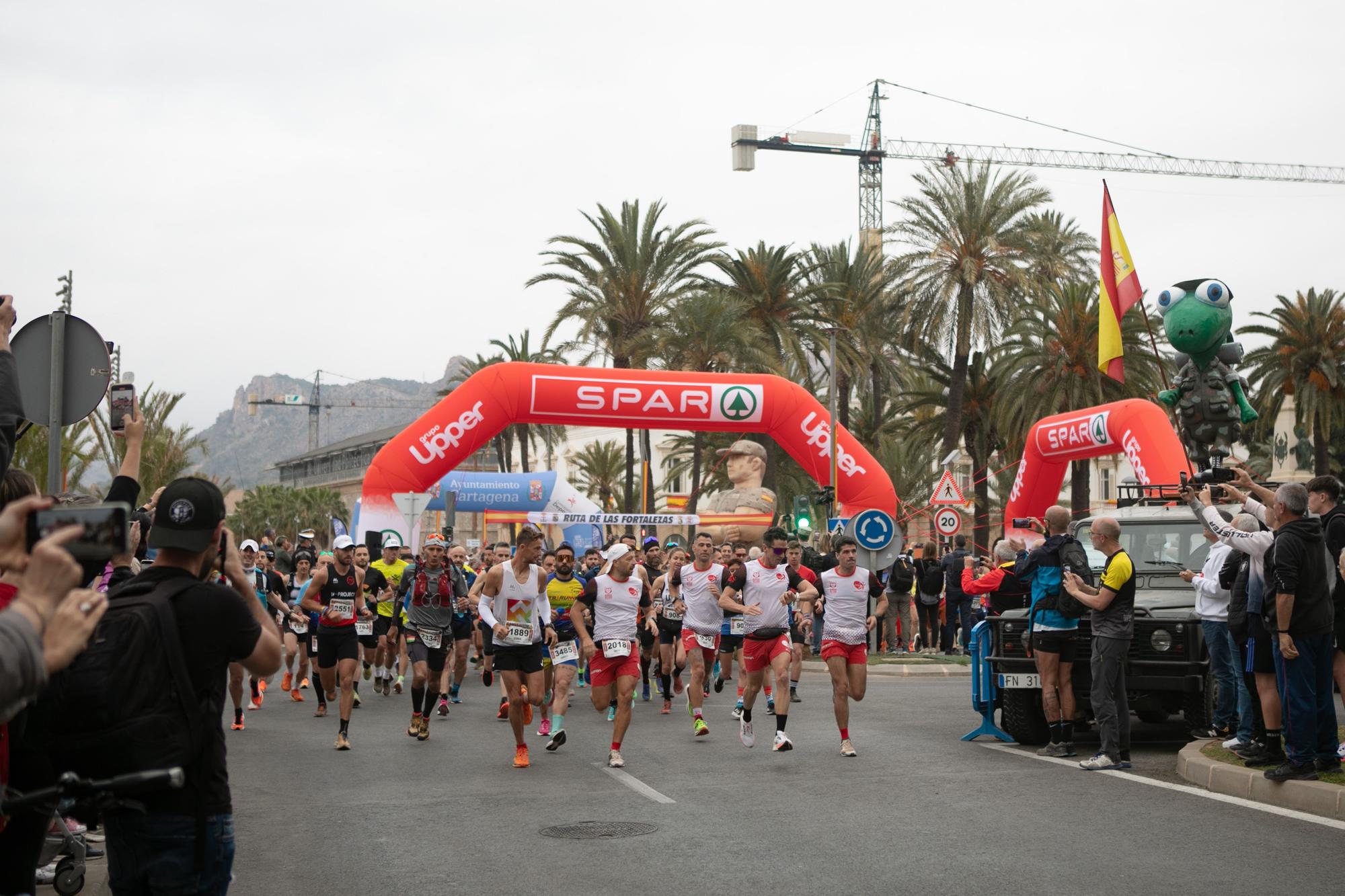 Ambiente previo a la salida de la Ruta de las Fortalezas