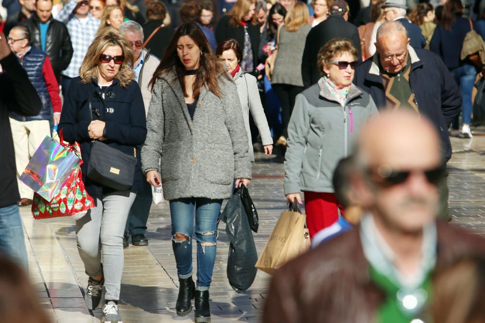 Primer día de las rebajas de enero en Málaga