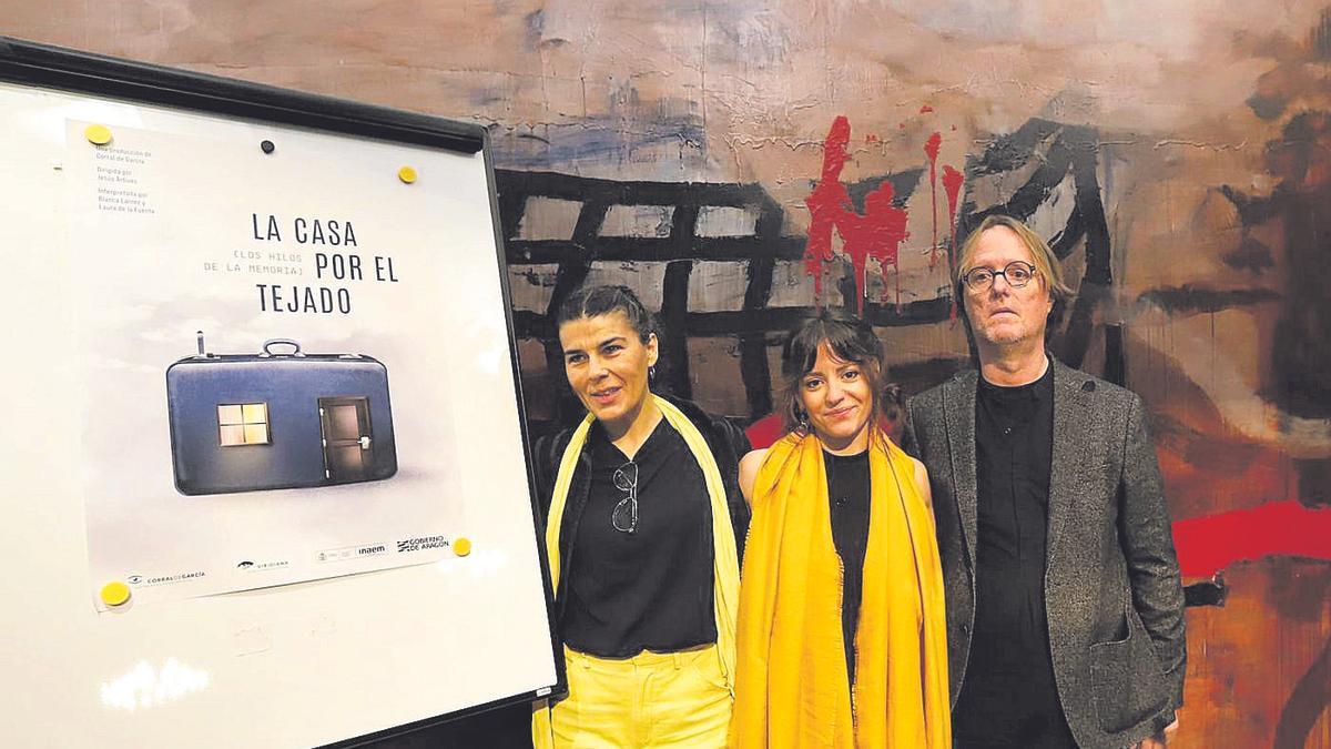 ‘La casa por el tejado’ se ha presentado esta mañana en el Teatro Principal de Zaragoza.