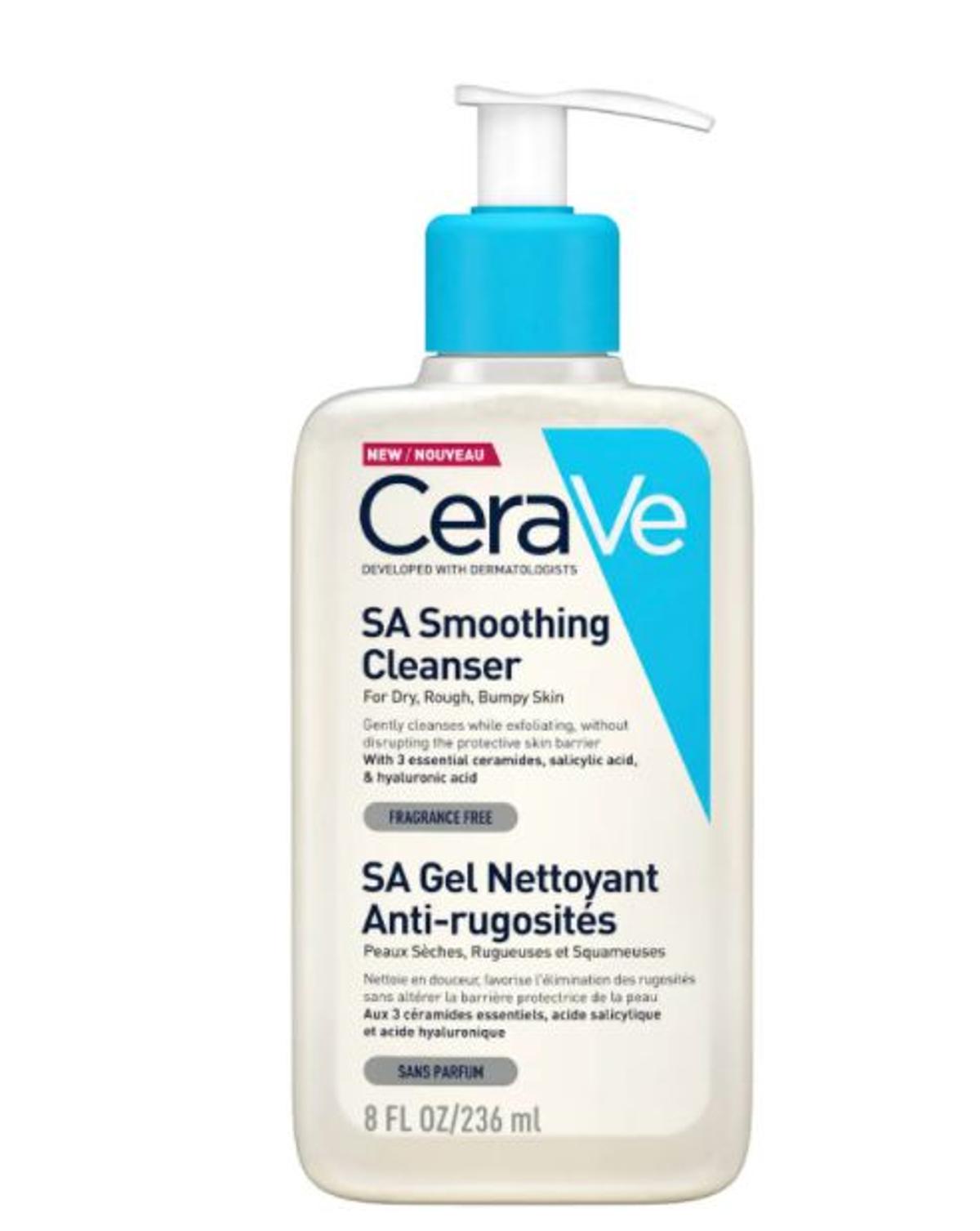 CeraVe SA Smoothing Cleanser with Salicylic Acid for Dry, Rough &amp; Bumpy Skin