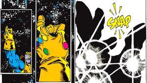 El chasquido de Thanos en Infinity Gauntlet