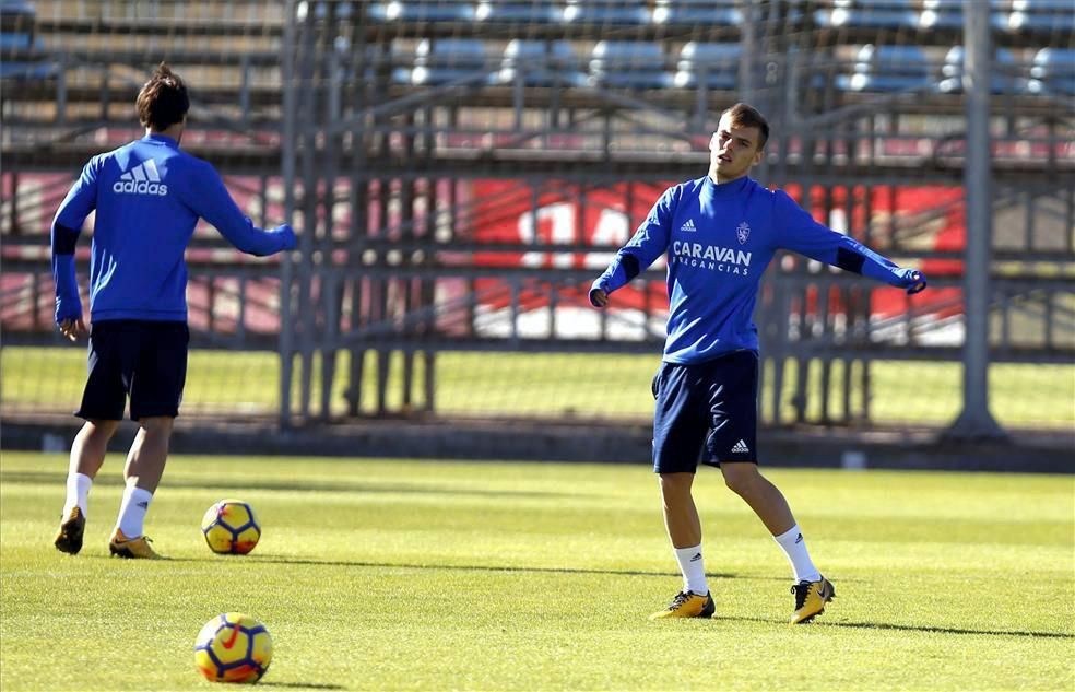 Sesión de entrenamiento del Real Zaragoza