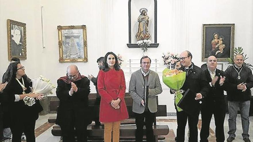 la virgen de la cabeza de el carpio hace escala en villafranca hacia córdoba