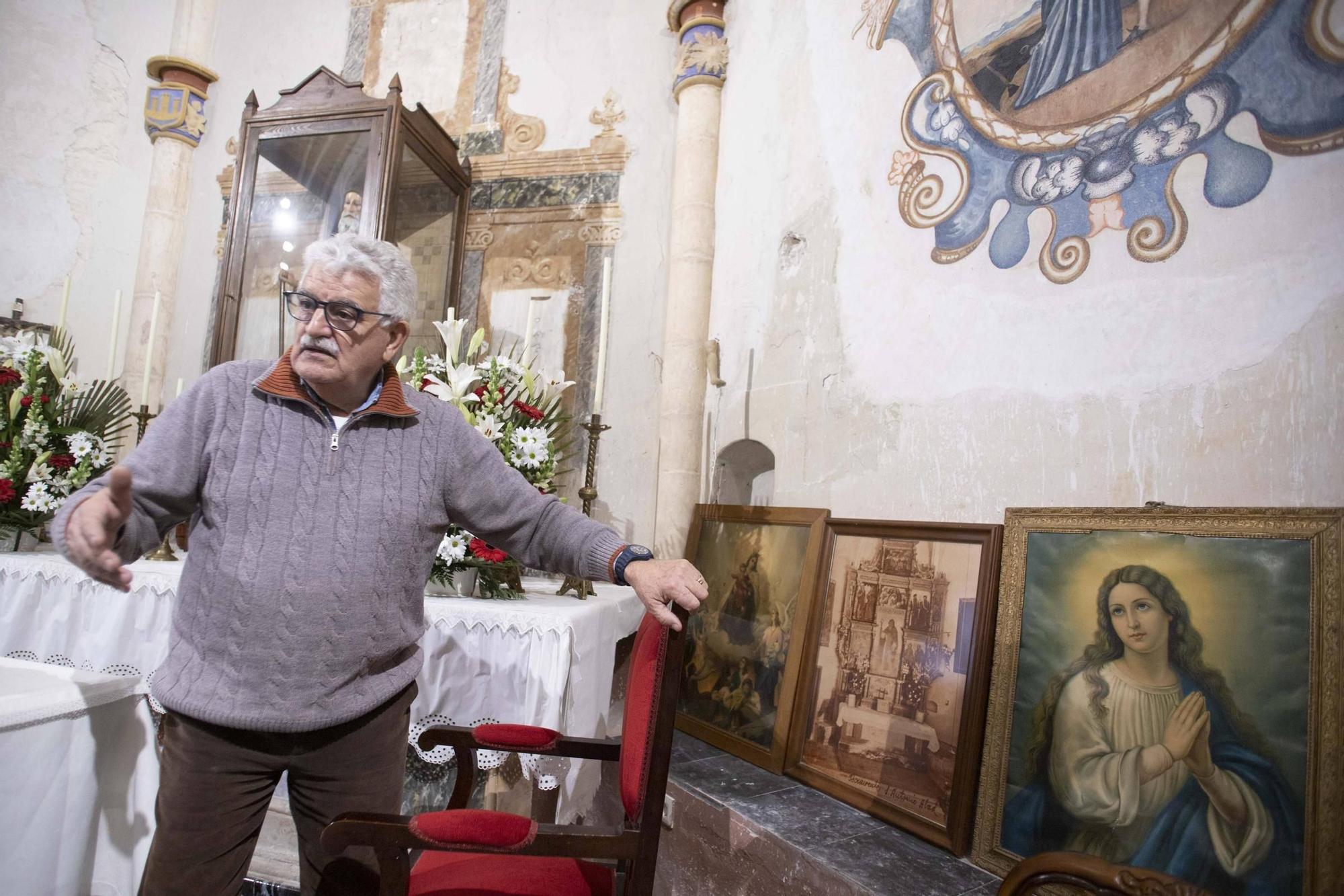 En busca de la financiación para restaurar las pinturas de la ermita de Sant Antonio en Bocairent
