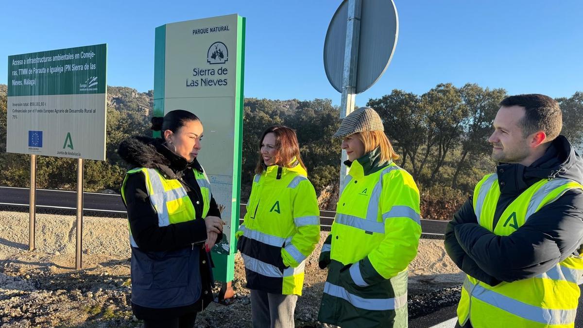 La Consejería de Fomento ha mejorado el acceso al camping Conejeras y al futuro centro de interpretación del parque nacional de la Sierra de las Nieves.