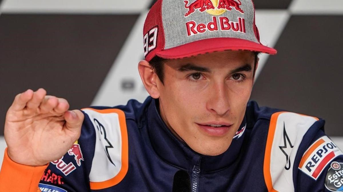 Marc Márquez (Honda) ha explicado hoy, en la conferencia de prensa, lo peligroso que es coronar la recta de Mugello con un cambio de rasante.