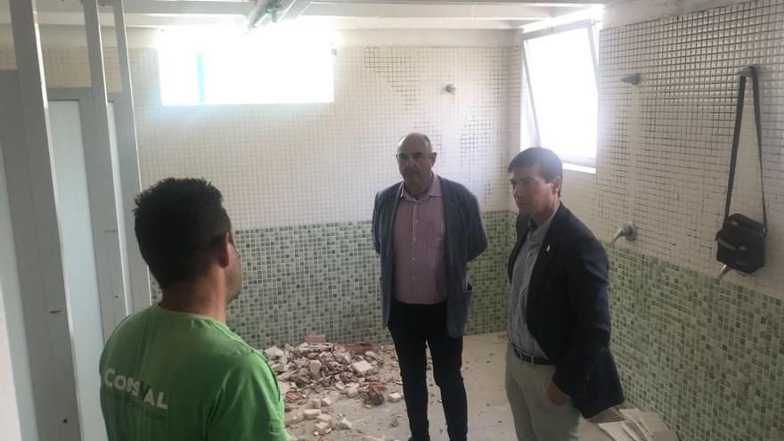 Visita del alcalde a las obras.