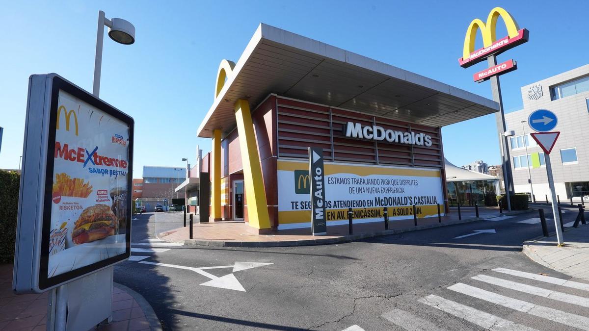 Así está ahora el McDonald's cerrado en Castelló