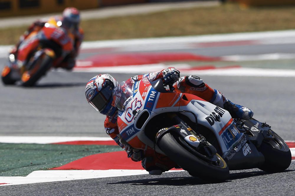 Dovizioso ganó en Moto, GP, Álex Márquez en Moto 2 y Joan Mir en Moto 3.