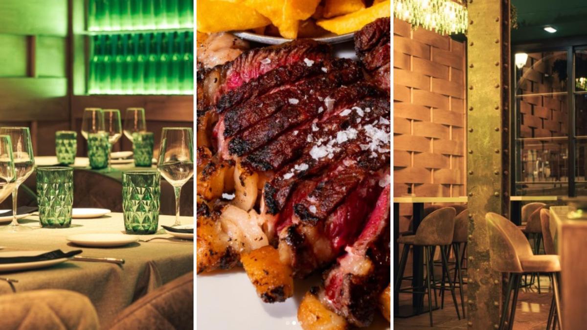 La comida y el establecimiento por dentro.