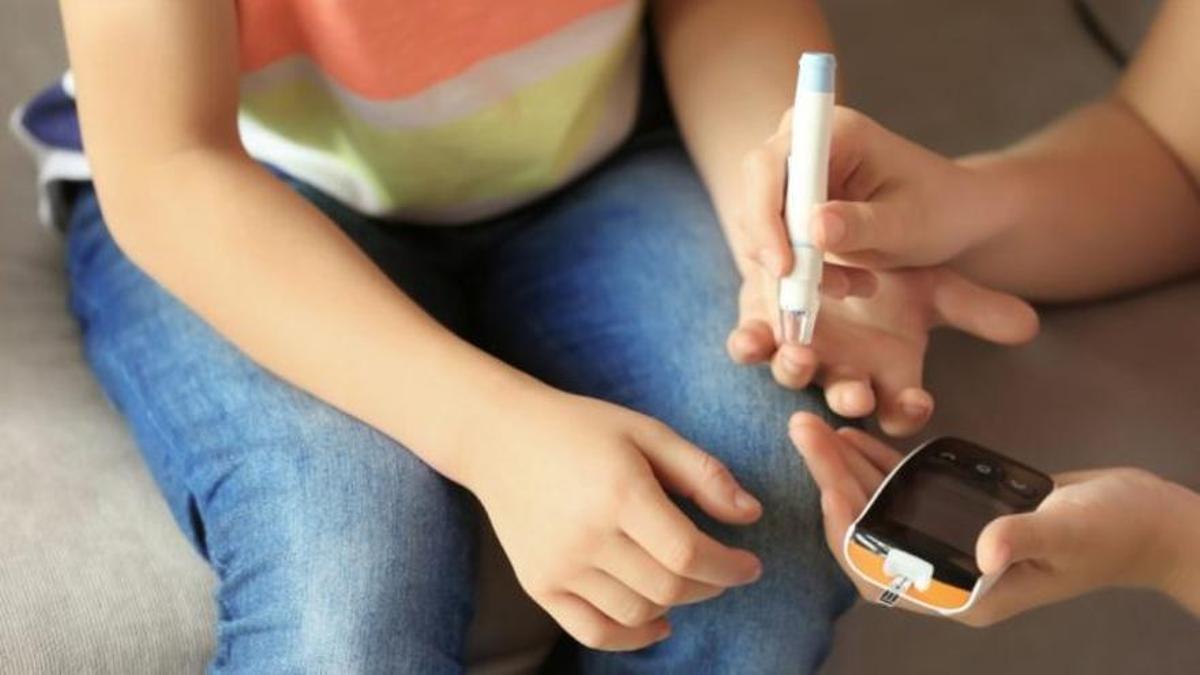 La mayoría de los casos de diabetes en niños son tipo 1.