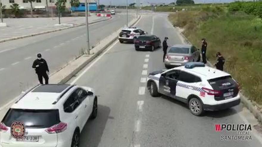 Controles de la Policía Local de Santomera