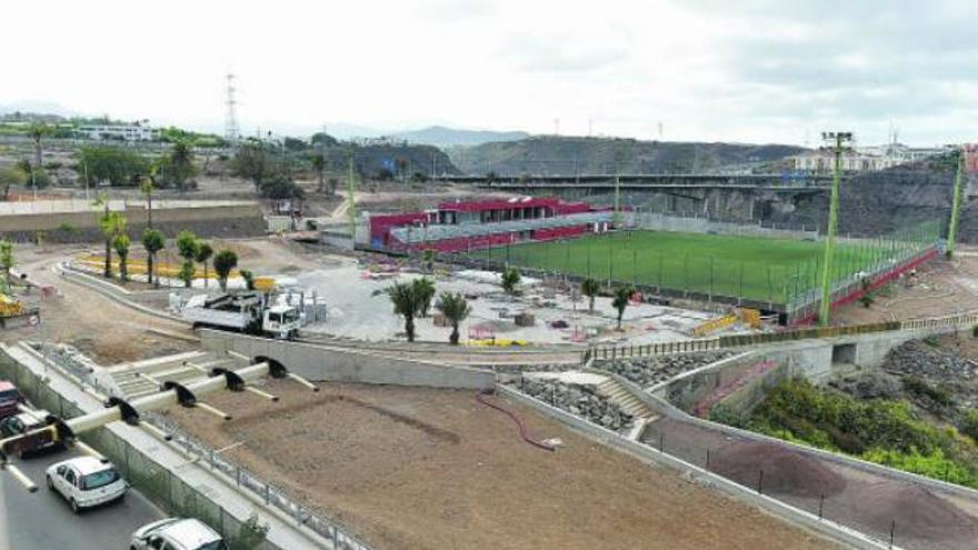 Obras del parque de Lomo Blanco.