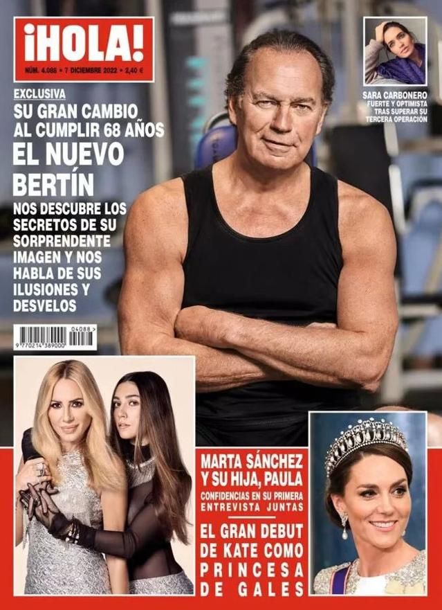 Bertín Osborne en la portada de la revista &#039;Hola!&#039;.