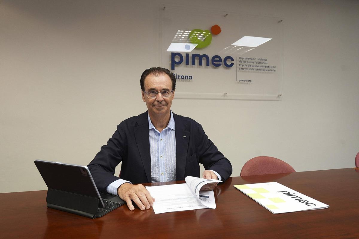 El president de Pimec a les comarques gironines, Pere Cornellà.