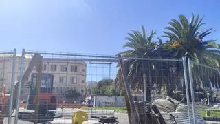 Arrancan las obras de la nueva área infantil de la plaza de Portugal en A Coruña, que incluirá carrusel accesible y zona de calistenia