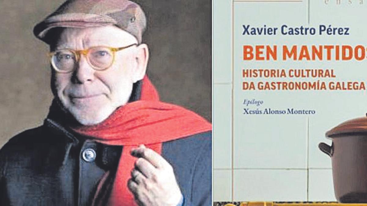 Xavier Castro Pérez. A la derecha, portada de su libro