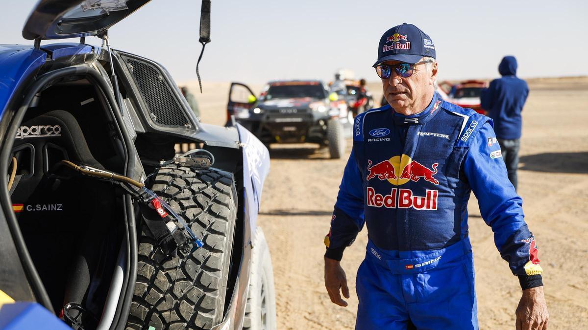Carlos Sainz en el último Dakar.