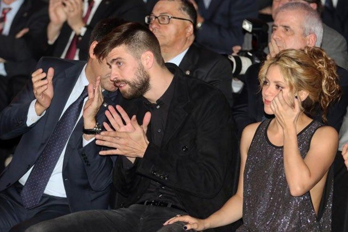 Shakira y Piqué, cariñosos en la 'Festa de l'esport catalá'