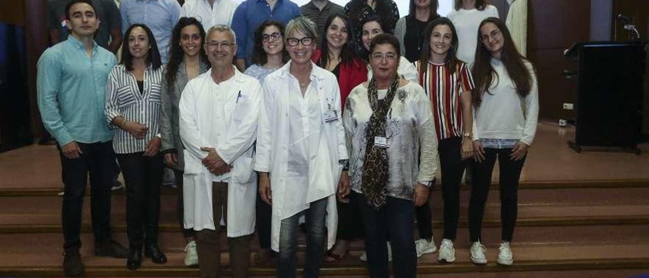 Médicos residentes de este año, en el Hospital Universitario San Agustín.