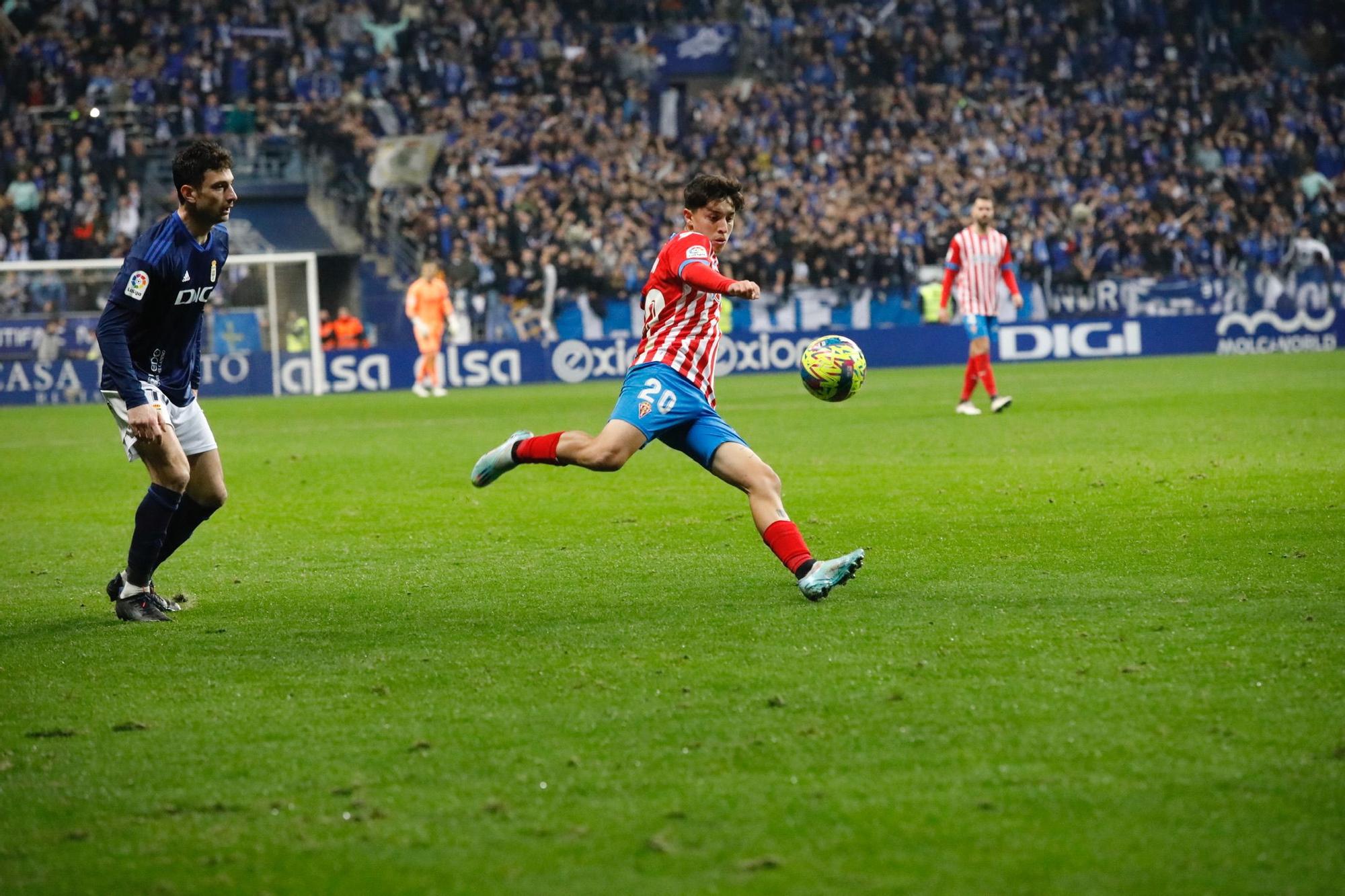 En imágenes: así se vivió el derbi en el Tartiere