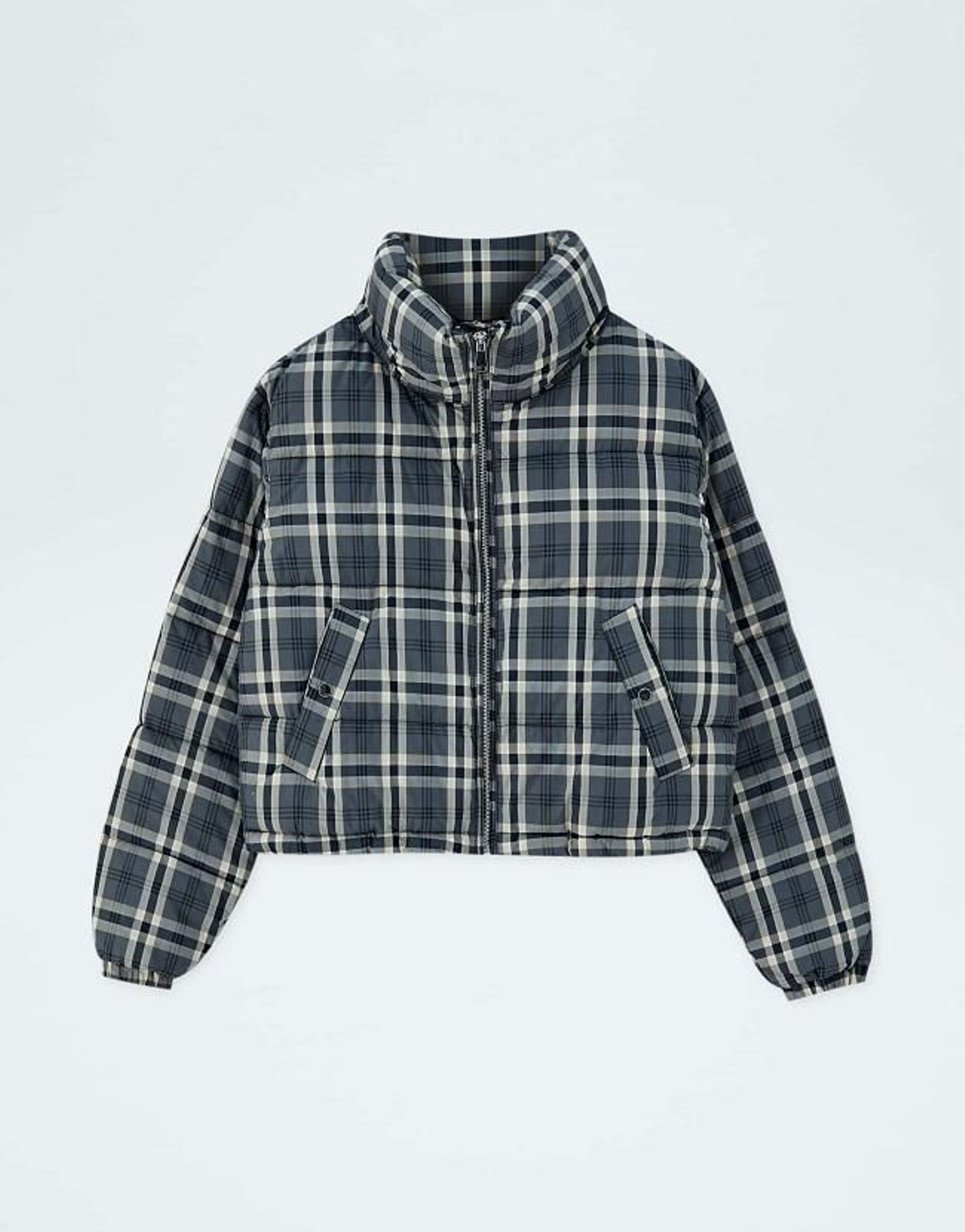 Plumífero de cuadros, de Pull&Bear