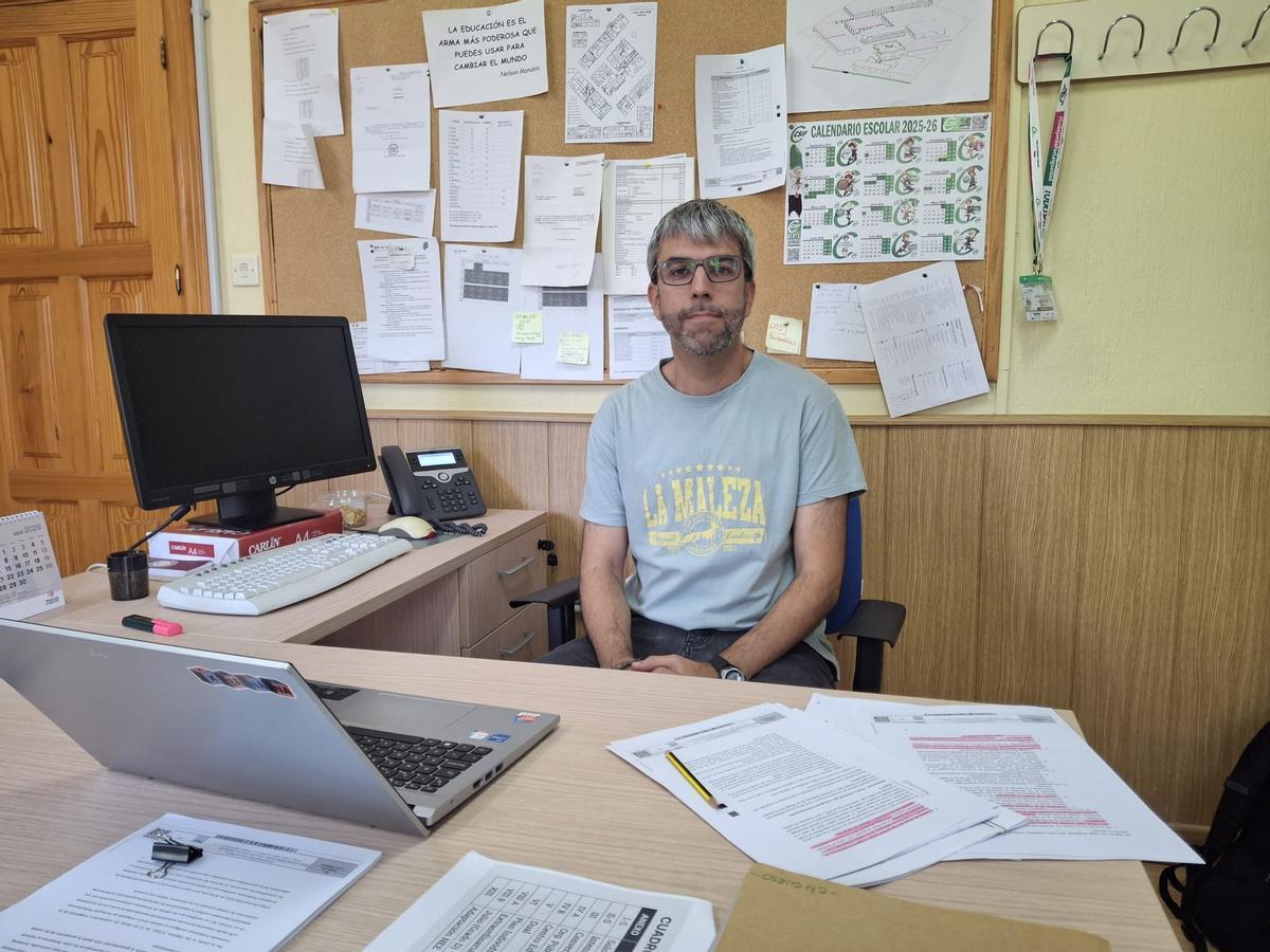 El jefe de estudios de ESO y Bachillerato, Enrique González.