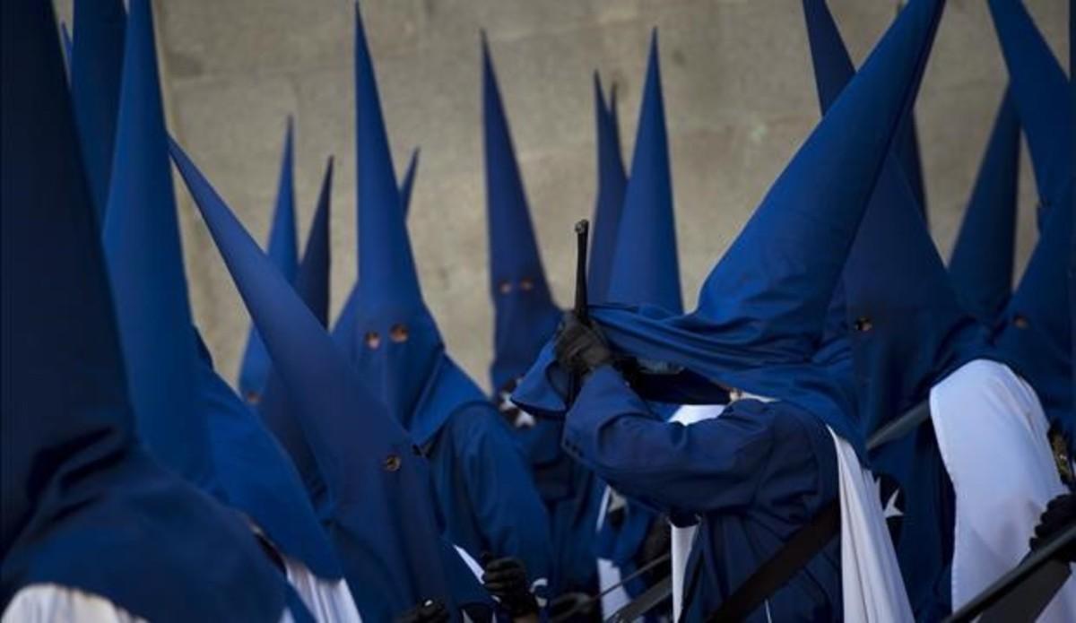 Una imagen de una procesión de la reciente Semana Santa en Madrid.