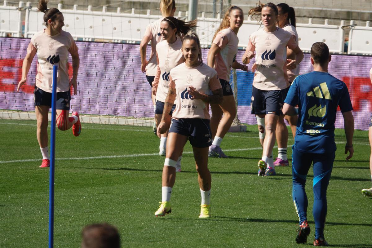 La selección española se ejercitó en Balaídos