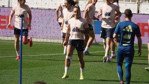 La selección española se ejercitó en Balaídos