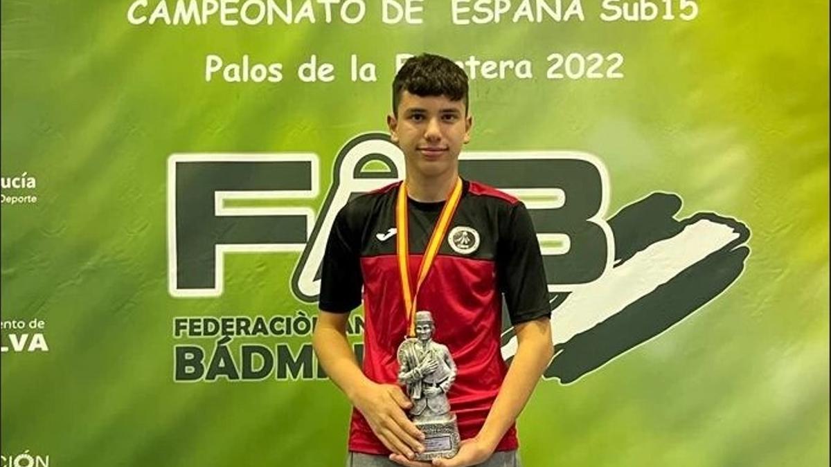 Biel Cañellas, en el Campeonato de España sub 15