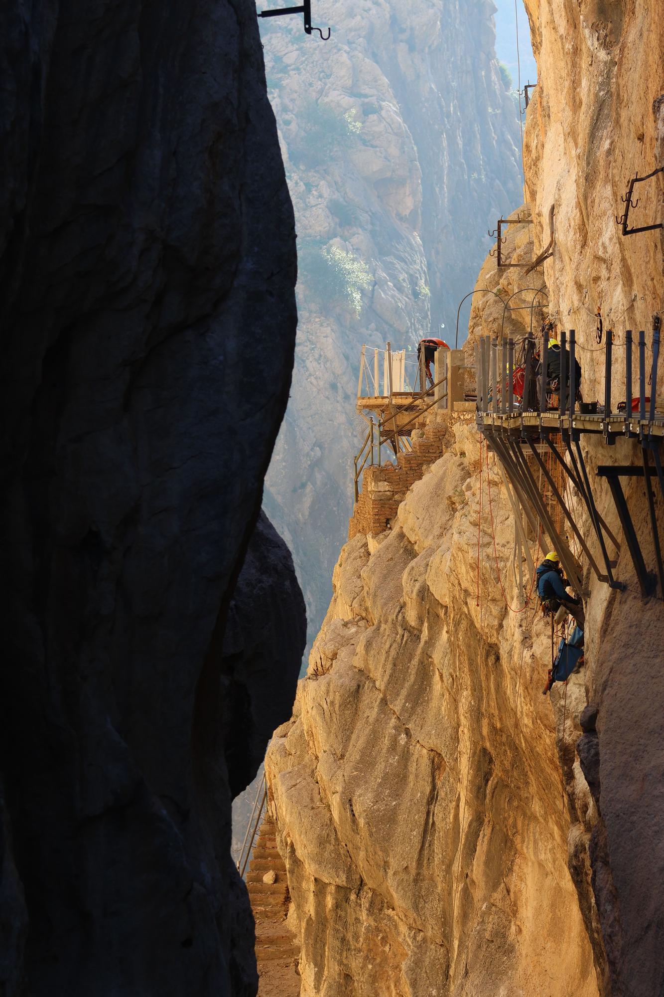 El Caminito del Rey reabre mañana su recorrido habitual tras los daños por los desprendimientos