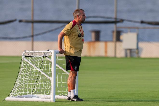 Así ha sido el entrenamiento del Barça en la Base Naval de la Marina de Annapolis para preparar el clásico