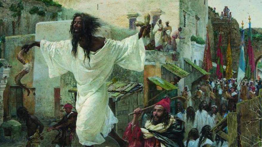 «Festa dels issawa» (c. 1885) dóna testimoni d´una processó religiosa celebrada al Marroc