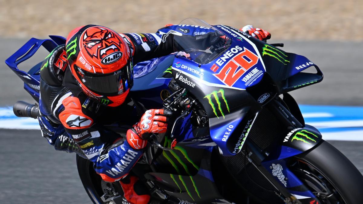 Fabio Quartararo probó varias alternativas de carenado en Jerez