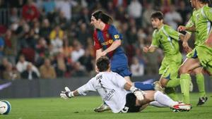 El gol maradoniano de Messi contra el Getafe