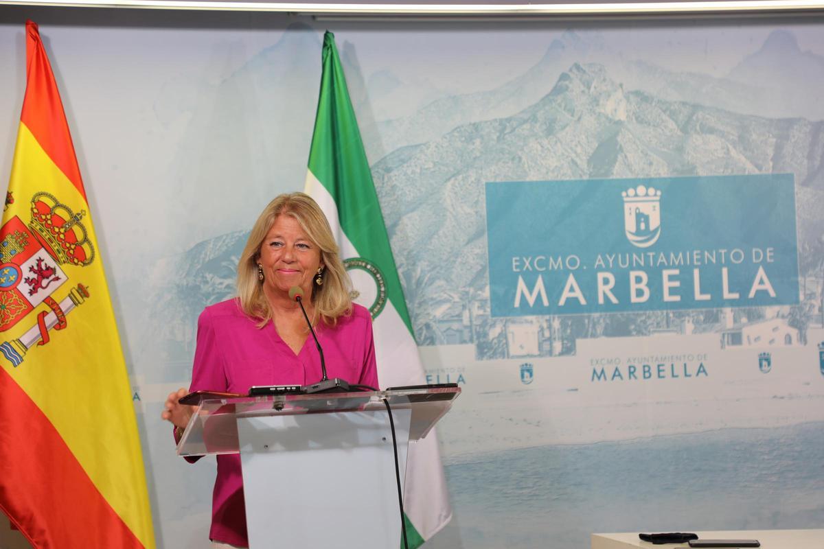 La alcaldesa de Marbella, Ángeles Muñoz.