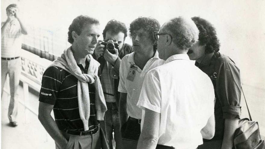 Franz Beckenbauer, en Gijón durante el Mundial de España de 1982. | LNE