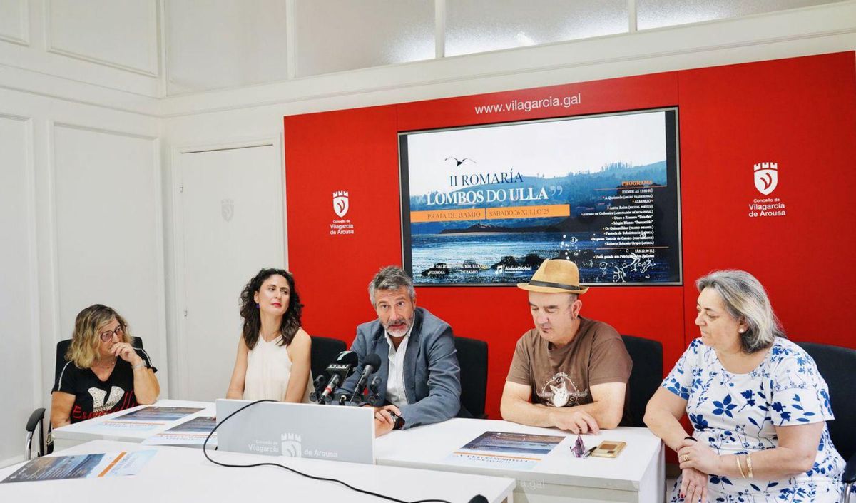 Presentación de la II Romaría Lombos do Ulla en presencia del Concello y la organización . | FdV