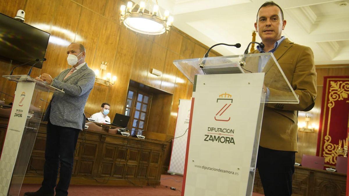 Francisco José Requejo y José María Barrios, presidente y vicepresidente respectivamente de la Diputación de Zamora.