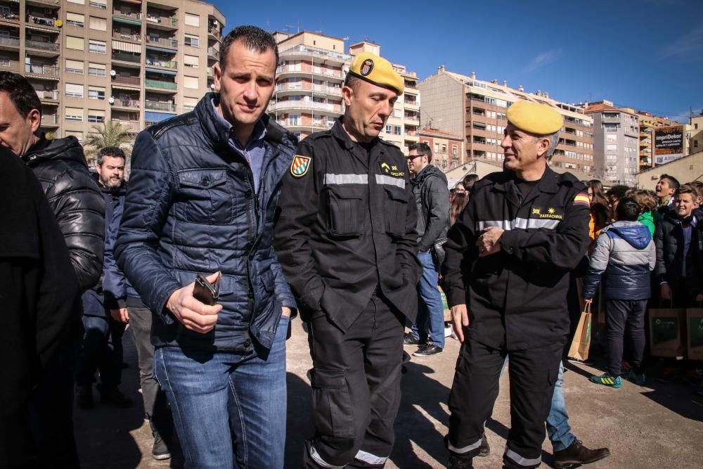 Un simulacro muy real para público escolar de Alcoy