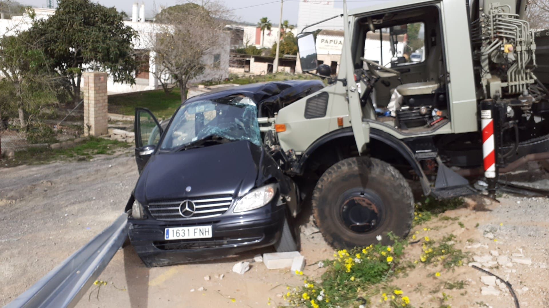 Accidente de tráfico múltiple en Ibiza